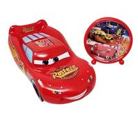 Disney Set Sveglia da Comodino Cars e Salvadanaio Saetta McQueen Apribile e Riutilizzabile