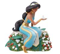 Enesco Disney Showcase Botanical Aladdin Jasmine Holding Bird Figurine, 15,2 cm, multicolore