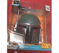 Disney Sigillato Star Wars Boba Fett 3D Decorativi Luce LED Fx Cordless Chiuso A