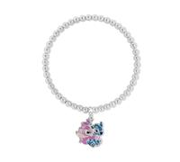 Disney - Silver Plated Stitch Charm Bracelet NUOVO
