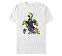 Disney Sleeping Beauty-Dragon Form Organic Short Sleeve T-Shirt, White, XL Unisex