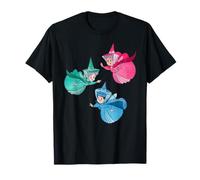 Disney Sleeping Beauty Good Fairies Flora Fauna Merryweather Maglietta