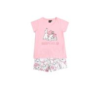 Disney Sleepy Marie Pigiama a maniche corte da bambina, Rosa, 6