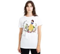 Disney Snow Bianco And Her Forest Friends T-Shirt Donna, Bianco, M