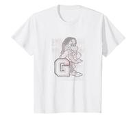 Disney Snow White And Seven Dwarfs Grumpy Maglietta, Bambini, Bianco, 8 anni