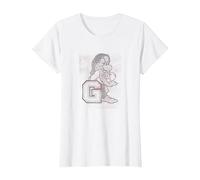 Disney Snow White And Seven Dwarfs Grumpy Maglietta, Donna, Bianco, L