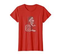 Disney Snow White And Seven Dwarfs Grumpy Maglietta, Donna, Rosso, S