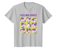 Disney Snow White And The Seven Dwarfs Feeling Dopey Box Up Maglietta, Bambini, Argento, 10 anni