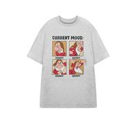 Disney Snow White and The Seven Dwarfs Grigio Current Mood T-shirt a maniche cor