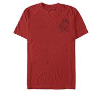 Disney Snow White - Grumpy Line Unisex Crew Neck T-Shirt Red S