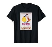 Disney Snow White Kissing Dopey Classic Movie Poster Maglietta