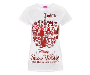 Disney Snow White & The Seven Dwarfs Bianco Snow White T-shirt a maniche corte D