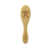 Disney - Spazzola Baby Stitch in legno FSC con setole morbide di mais - Massaggio cuoio capelluto e prevenzione croste lattee - Accessorio capelli per cura e igiene - Pettinatura precisa - Ufficiale