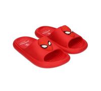 Disney Spiderman Ciabatte da bagno per bambini, sandali da spiaggia - Spider-Man bambini ufficiali Marvel Avengers, rosso scuro, 32/33 EU