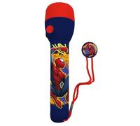 Disney Spiderman, grande torcia a LED per bambini, 16 cm, in plastica, antiscivolo, per avventure all'aperto, campeggio, escursionismo e uso di emergenza