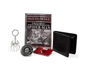 Disney Spiderman - Set regalo da collezione con portafoglio e portachiavi, colore: nero