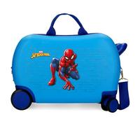 Disney Spiderman Vigilant Luggage - Bagaglio per bambini, ragazzi, il bagaglio a mano Vigilant con lucchetto a combinazione laterale e 4 ruote è realizzato in ABS, un materiale rigido e leggero.