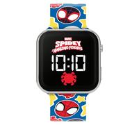 Spidey and His Amazing Friends, orologio digitale al quarzo con cinturino in silicone a LED, Multicolore, Uomo ragno