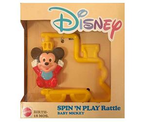 DISNEY SPIN'N PLAY Rattle BABY MICKEY
