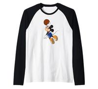 Disney Sports Mickey Mouse Basketball Team Player Maglia con Maniche Raglan