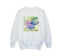 Disney St Patrick's Day Felpa Lilo & Stitch Trifoglio Ragazze (BI22510)