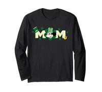 Disney St. Patrick's Day Mom Gift Lucky Matching Trip Maglia a Manica