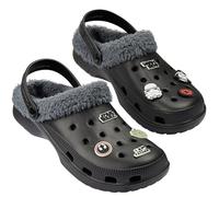 Disney Star Wars Zoccoli Uomo Fodera Pile e Charm Rimovibili - Regalo Uomo ADO (Nera, 40/41 EU)