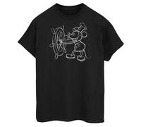 Disney Steamboat Maglietta Topolino Schizzo Cotone Uomo (BI56887)