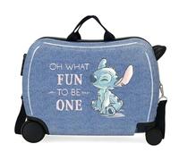 Disney Stich Dance it out Valigia per bambini Blu 50 x 38 x 20 cm Rigida ABS Chiusura a combinazione Laterale 34 L 1,8 kg 2 ruote Bagagli Mano, blu, Taglia unica, Valigia per bambini