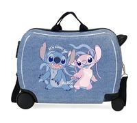 Disney Stich Dance it out Valigia per bambini Blu 50 x 38 x 20 cm Rigida ABS Chiusura a combinazione Laterale 34 L 1,8 kg 2 ruote Bagagli Mano, blu, Taglia unica, Valigia per bambini