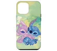 Disney Stich e angelo trifoglio verde Custodia per iPhone 12 Pro Max