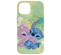 Disney Stich e angelo trifoglio verde Custodia per iPhone 14