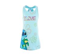 Disney Stitch Abito per Ragazze, Abito Senza Maniche per Bambina, Abito Stitch 'Aloha' Design, Regalo per Ragazza, Taglia 8 Anni | Blu