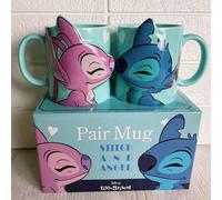 Disney Stitch and Angel Kiss coppia tazza set 2 pezzi Sunart 10 fl oz ceramica