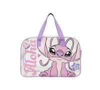 Disney Stitch Angel Borsa da Spiaggia, Borsa da Viaggio, Borsa per la Spesa Capiente, Design Trasparente Borsa a Tracolla, Regalo per Donne e Ragazze Adolescenti