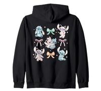Disney Stitch & Angel Coquette Style Bows Valentine's Day Felpa con Cappuccio