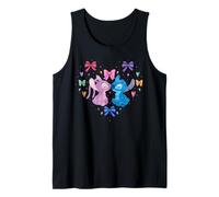 Disney Stitch & Angel Coquette Style Heart Valentine's Day Canotta