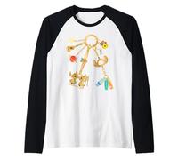 Disney Stitch & Angel Fashion Bag Charm Maglia con Maniche Raglan