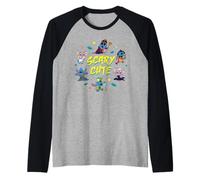 Disney Stitch & Angel Halloween Scary Cute Disney Costumes Maglia con Maniche Raglan
