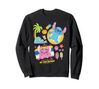Disney Stitch & Angel Life's Better by the Beach Summer Trip Felpa