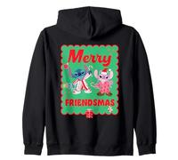 Disney Stitch & Angel Merry Friendsmas Christmas Friends Felpa con Cappuccio
