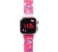 Disney Stitch & Angel - Orologio digitale a LED per bambini, con cinturino in silicone, a batteria, leggero, per appassionati di Stitch