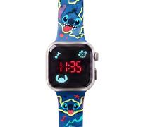 Disney Stitch & Angel - Orologio digitale a LED per bambini, con cinturino in silicone, a batteria, leggero, per appassionati di Stitch