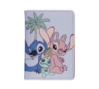 Disney Stitch & Angel - Porta passaporto tropicale per bambini, accessorio da viaggio