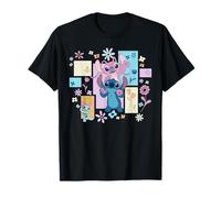 Disney Stitch & Angel Spring Easter Friendly Flower Faces Maglietta