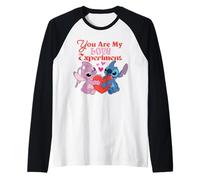 Disney Stitch & Angel Valentine "You Are My Love Experiment" Maglia con Maniche Raglan