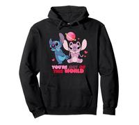 Disney Stitch & Angel You're Out of This World Valentine's Felpa con Cappuccio