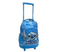 Disney Stitch Azzurro Grande Zaino Trolley con Ruote Scuola Elementare Uniesx