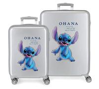 Disney Stitch Bagagli- Set di bagagli Unisex - Bambini e ragazzi Grigio