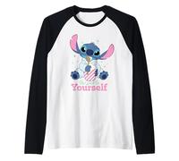 Disney Stitch "Be Good to Yourself" Ice Cream Self-Care Maglia con Maniche Raglan